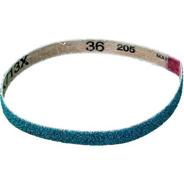 Pferd Coated Belt, Zirc, 1/2"x12", 36 Grit, 1/2" W, 12" L, Coated, Zirconia Alumina, 36 Grit 49712 - main